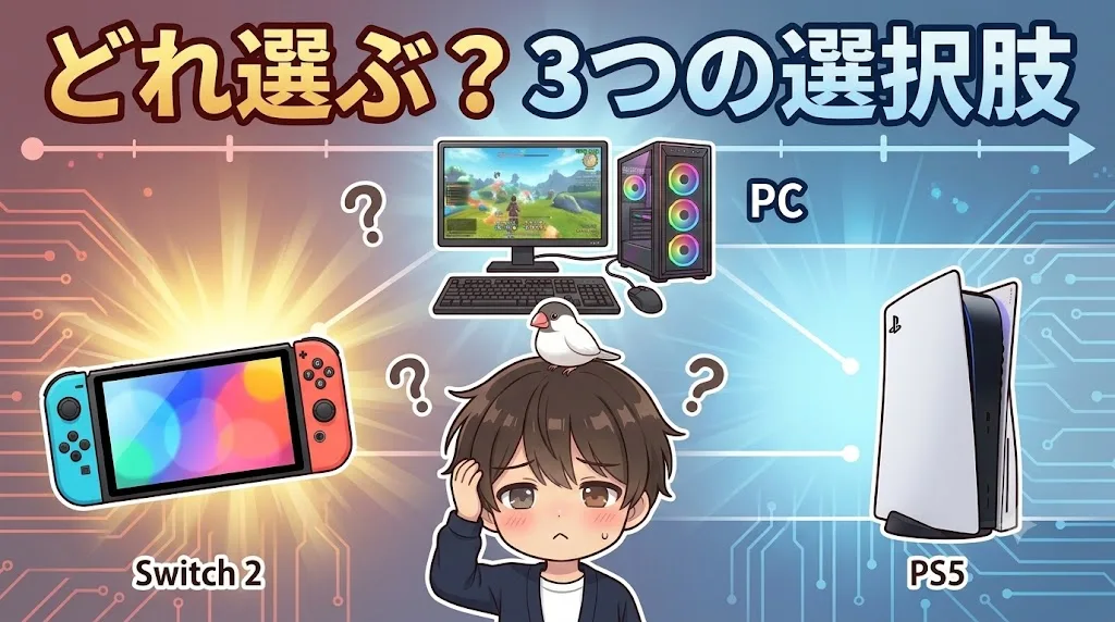 Switch 2・PS5・ゲーミングPCの3択で迷う2026年のプラットフォーム事情