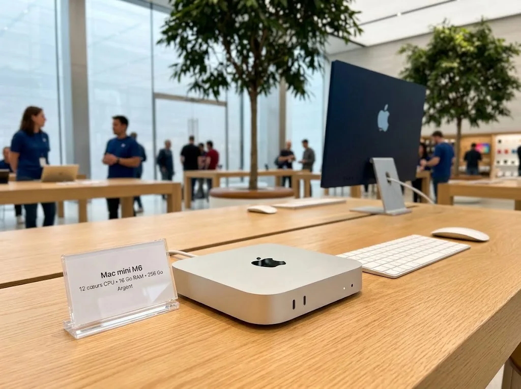 Apple StoreでディスプレイされたMac mini M6