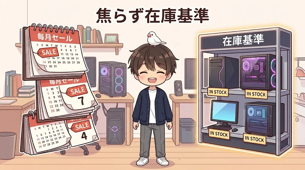 MDLのセールは毎月あるため在庫を基準に買い時を判断するイメージ